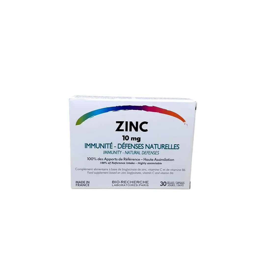 BIO RECHERCHE Zinc 10mg 30 gelules | Parazena