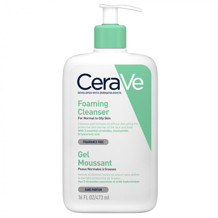 CeraVe Gel Nettoyant Moussant Peau Normale à Grasse