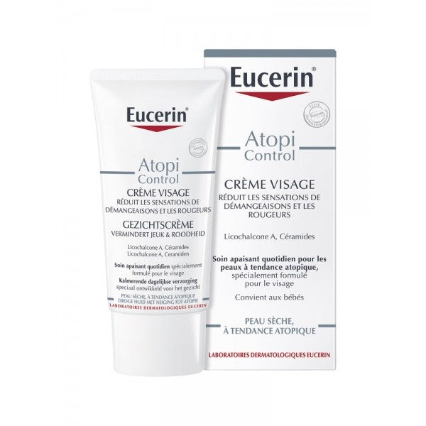 Eucerin Atopicontrol Crème Visage Calmante 12% Oméga - ParaZena