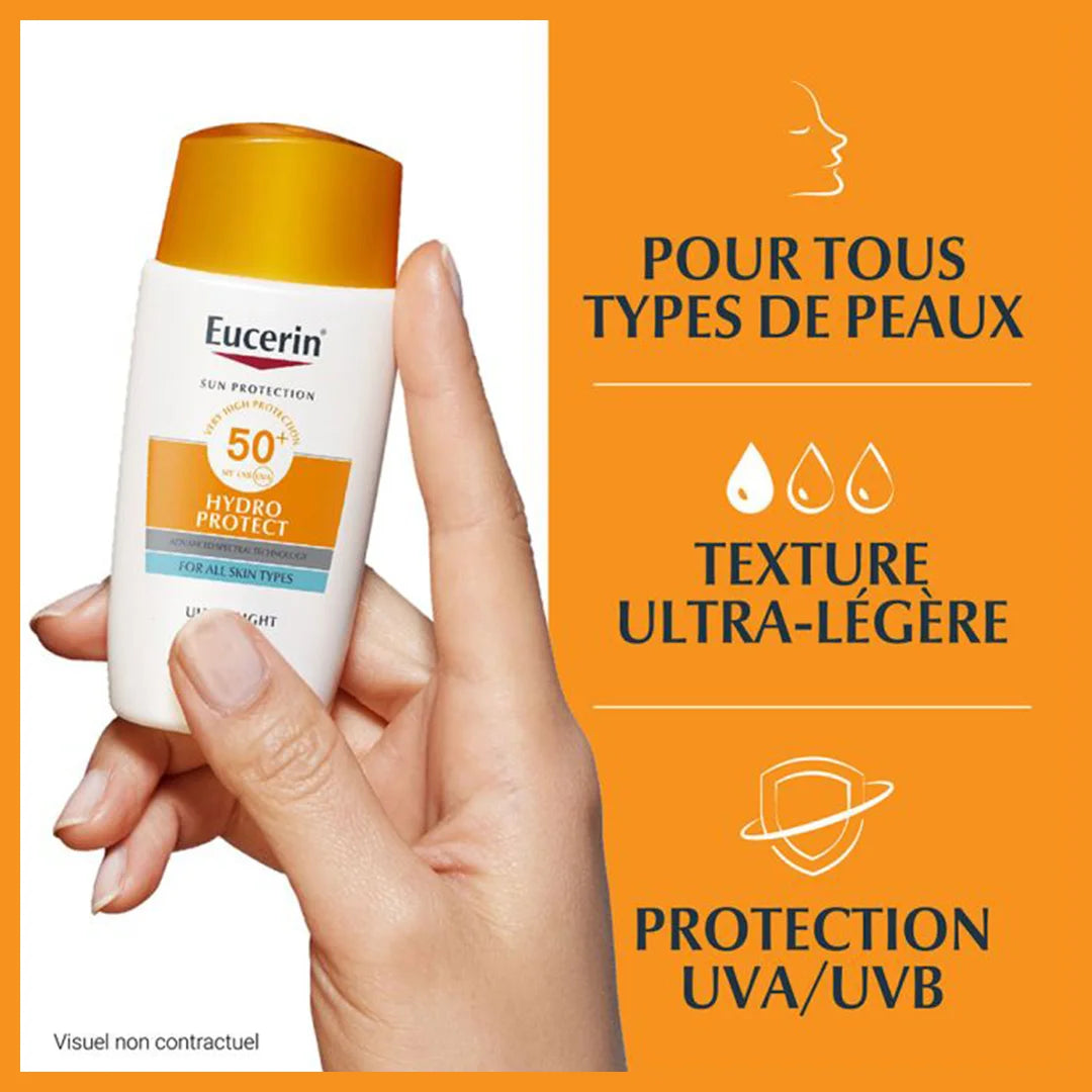 Eucerin Hydro Protect Fluide Ultra Leger SPF50+ - ParaZena