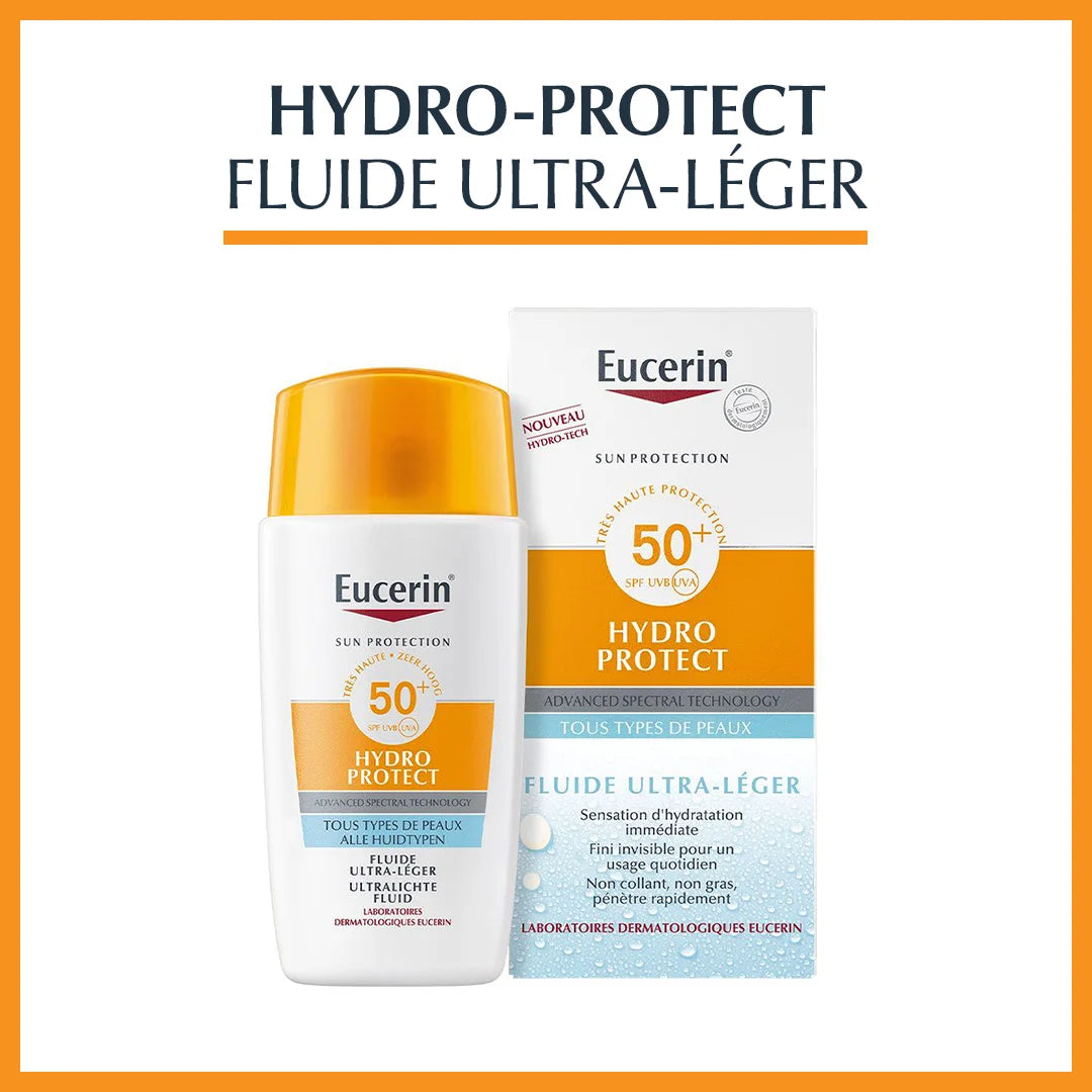 Eucerin Hydro Protect Fluide Ultra Leger SPF50+ 50ml - ParaZena
