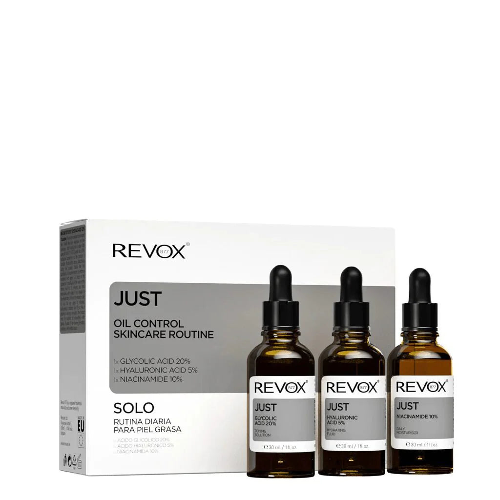 Revox Just Oil Control skincare routine 3*30ml - ParaZena