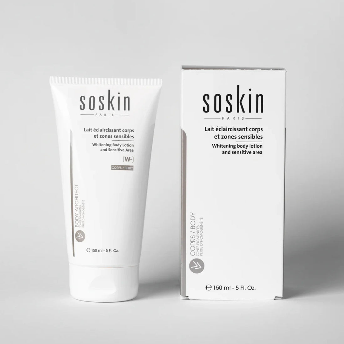 Soskin Lait Eclaircissant Corps et Zones Sensibles 150ml